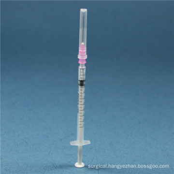 1ml Medical Retractable Syringe with Needle with CE, ISO